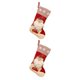 thumbnail image 1 of Bewildely Calcetín de Navidad Colgante Calcetín Caramelo Merienda Colgando Bolsa de regalo Fiesta Adorno de Año Nuevo Familia Chimenea Árbol Al Estilo Papá Noel 2piezas Bewildely CBP161549, 1 of 5
