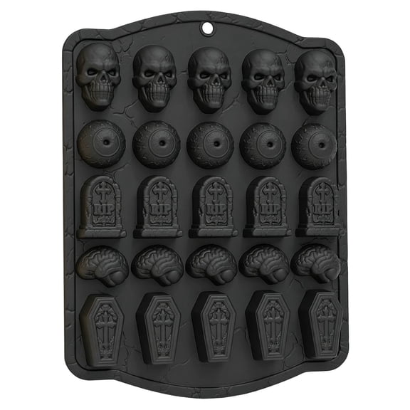 Halloween Skeleton Tombstone Coffin Food Mold Mould Grade Cookie Baking Cake Decoration for Party Home Decor