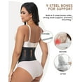 thumbnail image 3 of MANIFIQUE Waist Cinchers for Women Latex Underbust Corset Sport Girdle Hourglass Body Shaper, 3 of 7