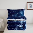 thumbnail image 5 of Manfei Country Xmas Pink Christmas Full Size Comforter Sets,Winter Holiday Bedding Comforter Set,Xmas Reversible,3pcs,1 Comforter and 2 Pillowcases, 5 of 7