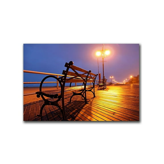 Trademark Art "Boardwalk" Canvas Art by CATeyes