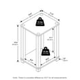 thumbnail image 2 of Furinno SIMPLISTIC End Table in Small in White/White, 2 of 6