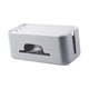thumbnail image 5 of Caja de gestión de cables, tapa de regleta, organizador de cables para oficina Gris, 5 of 9