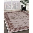 thumbnail image 2 of Ahgly Company Indoor Square Mid-Century Modern Puce Purple Oriental Area Rugs, 6' Square, 2 of 6
