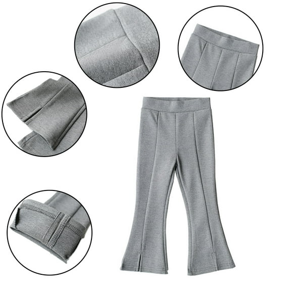 YTDSCS Baby Toddler Girls' Flare Leggings Tights Kids Cross Flare Pants Soft Bell Bottoms Stretchy High Waisted Pants for Kids Child Yoga Dance