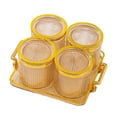 thumbnail image 3 of Bandeja para servir aperitivos Perfecl plato de frutas secas 4 rejillas, 3 of 6