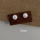 thumbnail image 1 of Pendientes de perlas pequeños grises grandes pendientes de perlas pendientes en plata con pasador pendientes de perlas de gran sentido, fáciles de combinar, 1 of 1