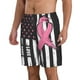 thumbnail image 2 of Fotbe Ribbon Breast Cancer Awareness Trajes de Baño Estampados para Hombre, Shorts de Verano de Secado Rápido, Ropa de Playa, Bañadores-Small, 2 of 6