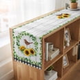 thumbnail image 6 of Table Runners 70 Inches Long Dress Scarves, Spring Eucalyptus Sunflower Farmhouse Coffee/Dining/Kitchen Table Decor, Holiday Table Runner, Farmhouse Birds Gray Wood 13x70 Inch, 6 of 9
