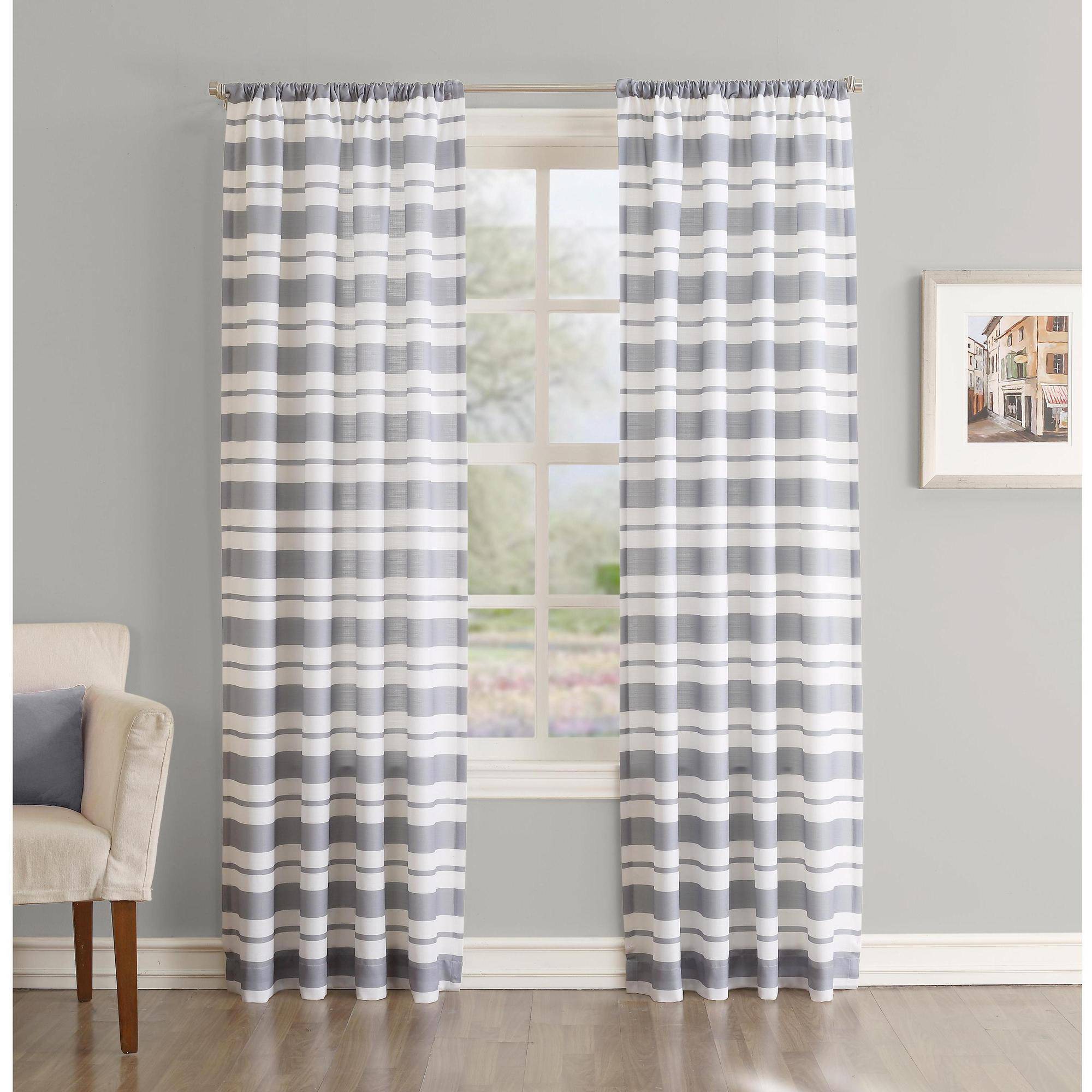 Better Homes and Gardens Horizontal Stripe Curtain Panel