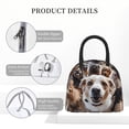 thumbnail image 4 of Haiem Realistic Cute Puppy Printed Lunch Bag Women, Lunch Box Lunch Bag for Women, Small Leakproof Cute Lunch Tote Large Capacity Reusable Insulated Cooler Lunch Container, 4 of 6