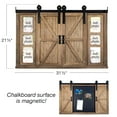 thumbnail image 3 of Excello Global Products Rustic Wood Chalkboard with Four 4x6 Hideaway Photos: Large Wall Mounted Magnetic Chalk Board, Perfect for Kitchen Dcor, Restaurant Menu, Bulletin Sign - EGP-HD-0148, 3 of 6