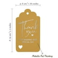 thumbnail image 5 of Inkdotpot Pack Of 100 ThankYou For Sharing Our Special Day Bridal Shower-Baby Shower-Retirement-Wedding-Birthday Favor Paper Tags Craft Real Silver Foil Hang Tags, 5 of 6