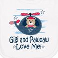 thumbnail image 3 of Inktastic Gigi and Pawpaw Love Me Newborn Bib, 3 of 3