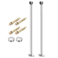 thumbnail image 1 of Uxcell 2 Pack Ceiling Mount Curtain Rod Bracket, 25x500mm Stainless Steel Rod Holders, 1 of 7