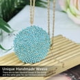 thumbnail image 2 of Niumike Long Necklace for Women Handmade Long Statement Beaded Crystal Large Disc Circle Pendant Gold Plated Sweater Chain Boho Necklaces, 2 of 6