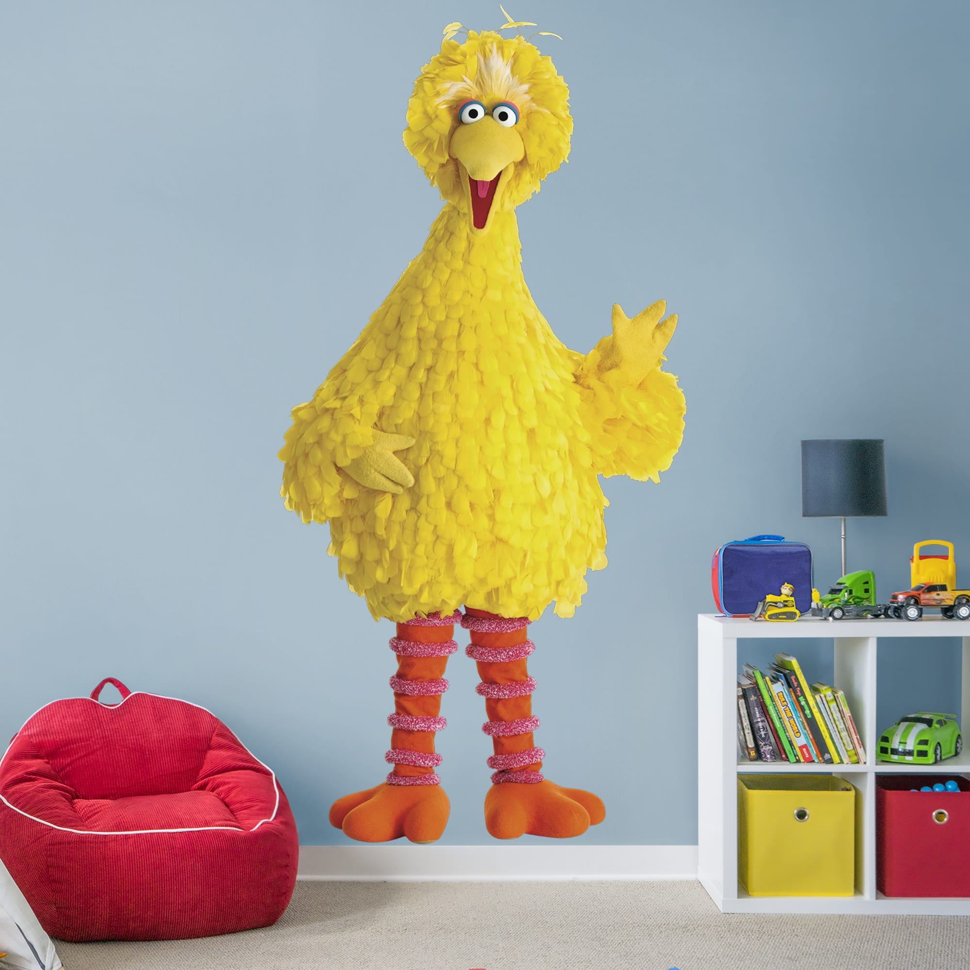 Fathead Big Bird LifeSize Officially Licensed Sesame Street Removable Wall Decal Walmart