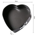 thumbnail image 6 of Heart Shaped Springform Pan Food Grade BPA Free Heat-Resistant Reusable Microwave Safe Non-Stick Cheesecake Pan, 6 of 6