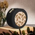 thumbnail image 6 of Yiaed Corn 5 Print Travel Jewelry Case Bridesmaid Gift Boxes Jewelry Travel Organizer Small Round Jewelry Box Mini Storage-Black, 6 of 7