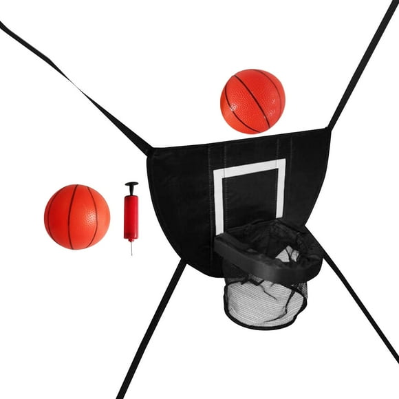 Aro de baloncesto para trampolín Strade Fareast Limited con soporte ligero y 2 bolas