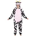 thumbnail image 3 of Gunia Kids Cow Outfit Plush Hooded Romper Jumpsuit For Halloween Costume Dress Up Party Pajamas Onesie,Size Cute, 3 of 9