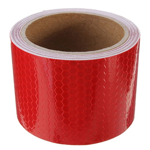 Red/White Reflective Self Adhesive Tape 50mm x 10m 