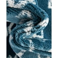 thumbnail image 2 of Unique Loom Moroccan Trellis Collection Area Rug - Mamounia (10' 8" x 16' 5" Rectangle Blue/Ivory), 2 of 9