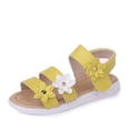 thumbnail image 6 of RTKFRFLM Girls Soft Sole Sandals Floral Decor Magic Tape Princess Dress Shoes White 18-24 Months, 6 of 6
