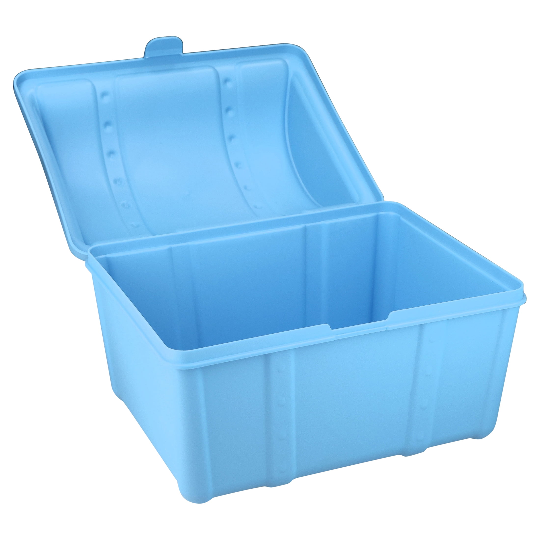 Pen+Gear Plastic Treasure Box Desktop Organizer and Storage Bin, Blue