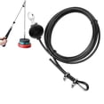 thumbnail image 4 of Eigraketly Cable de gimnasio ajustable Cable de gimnasio Cuerda de alambre con hebillas Cable de ejercicio portátil Cuerda de acero resistente Cable de Gimnasios en casa Negro 2M Eigraketly OD010758-02, 4 of 6