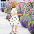 thumbnail image 5 of FORMRS Girls Short Sleeve Dress Summer Casual Round Neck A-line Beach Sundress, Sizes 2T-8T, Polka Dot, 5 of 8
