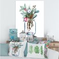 thumbnail image 2 of Designart ' Merry Christmas Bouquet In Transparant Jar ' Traditional Canvas Wall Art Print, 2 of 4