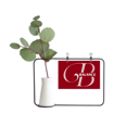 thumbnail image 1 of Balance Banana Letters Metal Picture Frame Cerac Vase Decor, 1 of 3