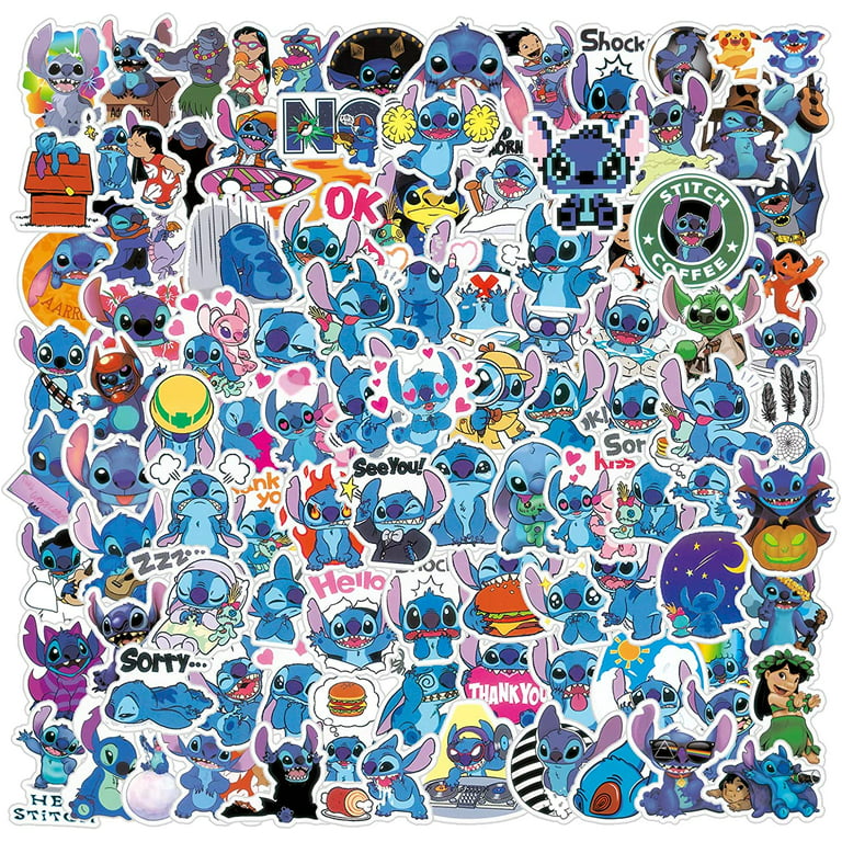 100Pcs Lilo & Stitch Stickers Pack, Cute Cartoon Anime Aesthetic