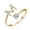 Golden, variant on Rings for Women Valentine's Day Gifts Exquisite Fashion 26 English Alphabet Style Ring Letter Fashion Copper Ring