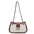 thumbnail image 1 of El pequeño bolso baguette de cadena francesa de un solo hombro, retro, de alta calidad, es adecuado para las citas diarias., 1 of 5