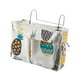 thumbnail image 4 of Bolsa de almacenamiento colgante para mesita de noche con gancho lateral, multifunción, para libros, teléfonos y revistas. Piña, 4 of 9