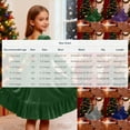 thumbnail image 2 of Girls Long Sleeve Velvet Dress Crew Neck Bow Back Princess Dress Ruffle Hem Formal A-Line Dresses Vintage Christmas Party Dress, 2 of 6