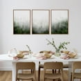 thumbnail image 4 of HPINUB Misty Green Forest Canvas Wall Art Set, Nature Scenery Modern Wall Decor, Foggy Mountain Wall Painting, Woodland Landscape Nursery Art Print for Living Room, Bedroom(only canvas), 4 of 6