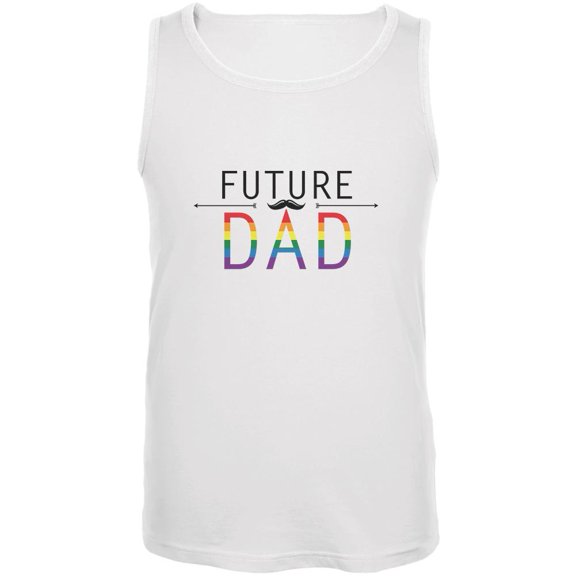LGBT FUTURE DAD White Adult Tank Top - Small