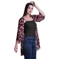 thumbnail image 3 of Moomaya Womens Gerorgette Cover Ups For Swimwear Printed Long Sleeve Short Shrug, 3 of 5