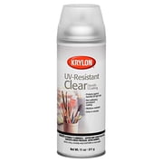 Krylon 11 oz. Clear Matte Spray Cans - UV and Moisture-Resistant Spray Clear Glaze for Wood, Metal, Plastic, Paper, Bisque - Bulk 8 Pack
