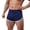 Blue, variant on Mens Booty Boxer Low Rise Split Side Workout Gym Lounge Shorts Mens Underwear