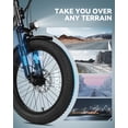thumbnail image 4 of Actbest Electric Bike, 20" Folding EBike for Adults, Peak 750W Motor 48V 499Wh Battery, Fat Tire & Front Suspension Electric Bicycles,7 Speed, Black with Lock, 4 of 8