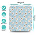 thumbnail image 5 of Washable Rubber Daisy Cute Floral Dish Drying Mats for Kitchen Counter Home Large Coffee Bar Pad Accessories and Decor for Utensils Stemware 16''x18'', 5 of 7