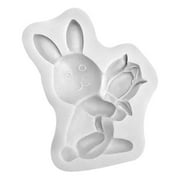 QunButy Silicone Molds 3D Three-dimensional Easter with Pattern Dinosaur Chocolate