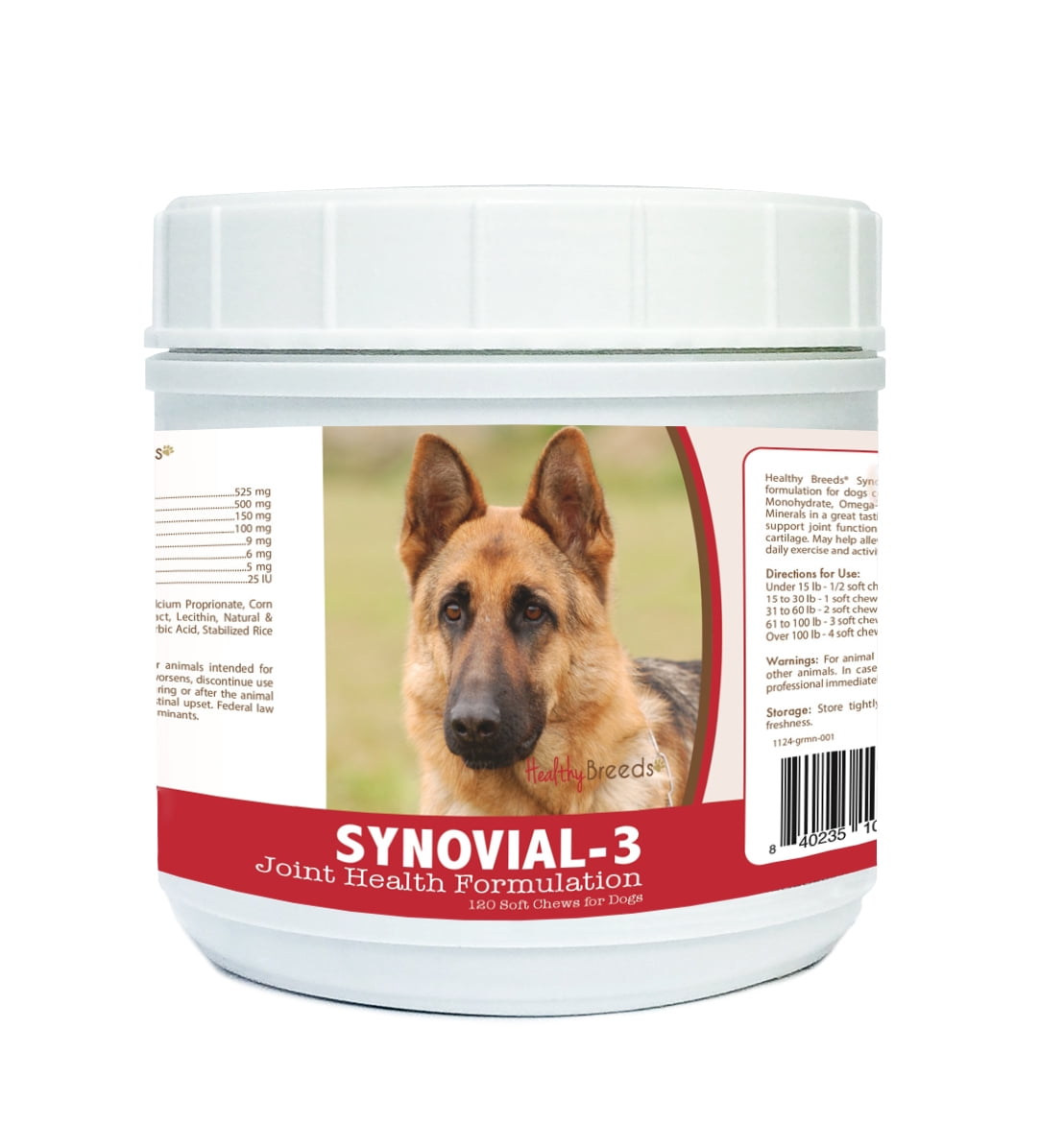 Healthy Breeds Synovial3 Dog Hip and Joint Supplement for German