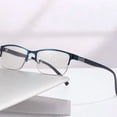 thumbnail image 1 of COM1950s Men's Reading Glasses, Blue Light Blocking, Stainless Steel Frame, Clear Vision for Reading and Computer Use, 1 of 6