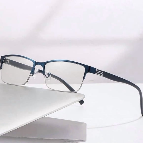 Birdeem Men's Reading Glasses, Blue Light Blocking, Stainless Steel Frame, Clear Vision for Reading and Computer Use