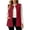Red, variant on yillto Womens Sherpa Fleece Sleeveless Vest Jackets Lightweight Warm Fuzzy Open Front Fall Clothes Winter Coats